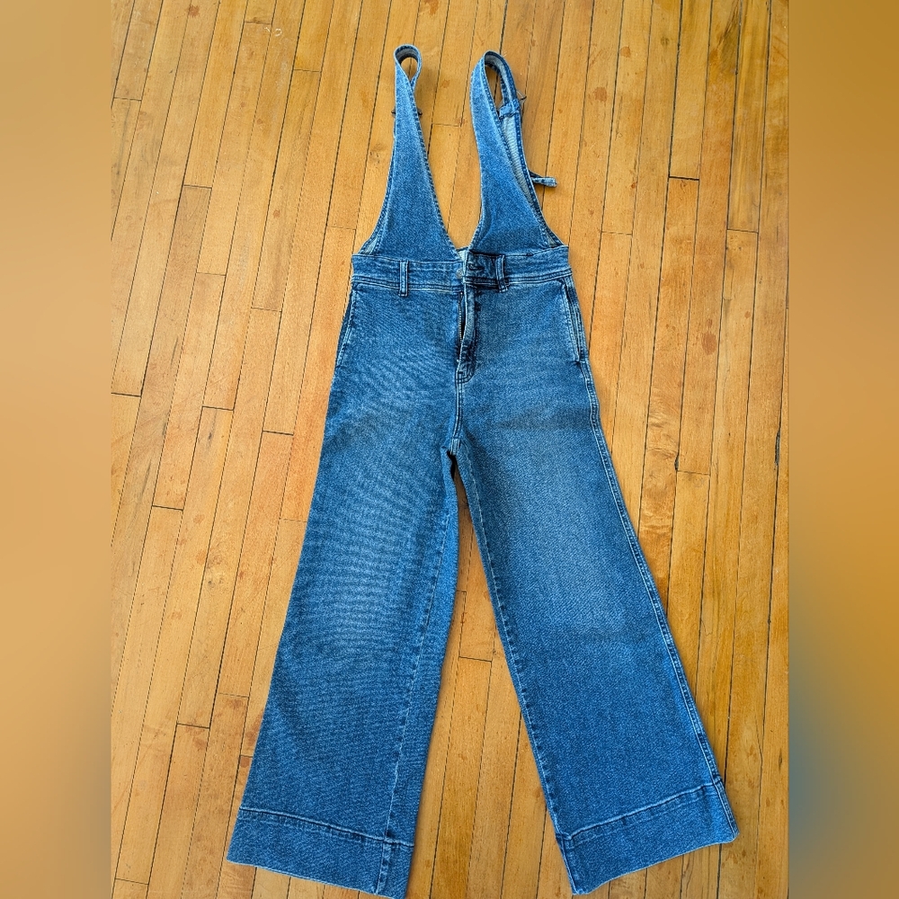 Free People Classic Blue Women's Overalls